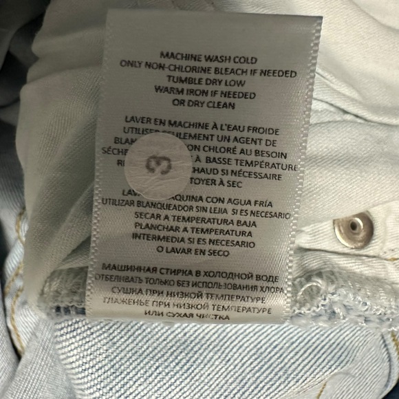 RE/DONE Womens 70s Stove Pipe Button Fly Jeans Size 29 Straight Fit Cotton USA - Picture 8 of 9